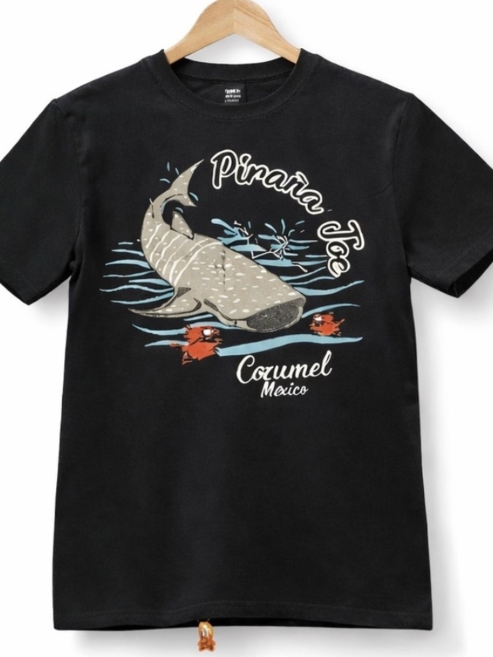 Pirana Joe Cozumel México Whale Shark Graphic T-Shirt – Nav